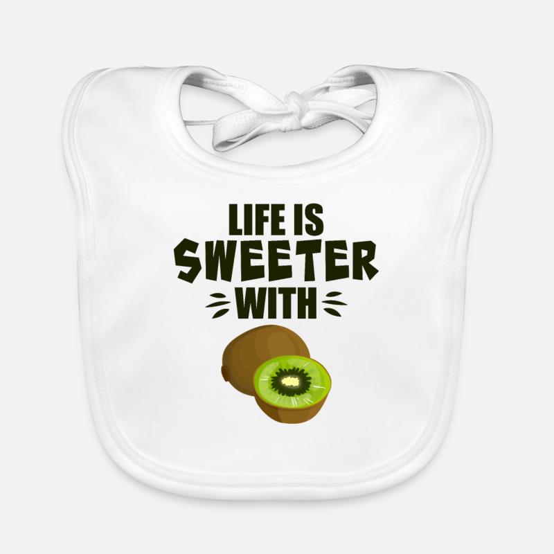 La vie est plus douce avec Kiwi Bavoir bio Bébé