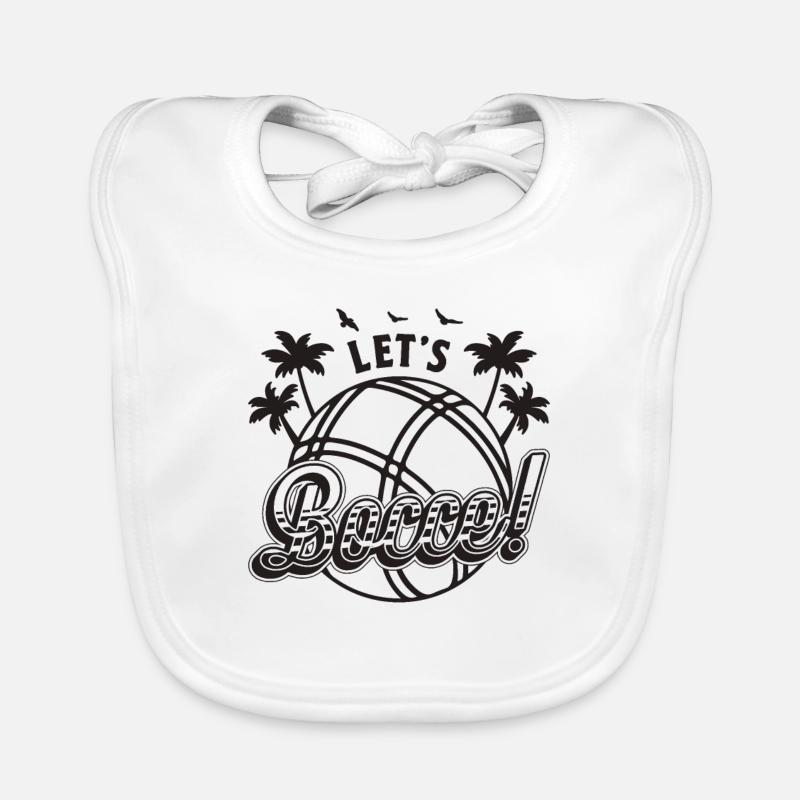 Let's Bocce Petanque Loves Boules Bocce Player Baby Bio-Lätzchen
