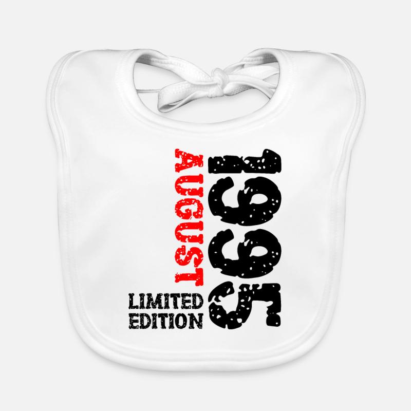 1995 Août Édition Limitée 28e Tenue d’anniversaire Bavoir bio Bébé