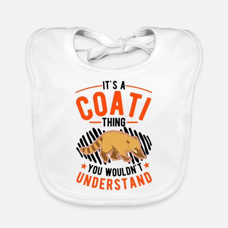 Coati Ding Proboscis Coati Organic Baby Bibs