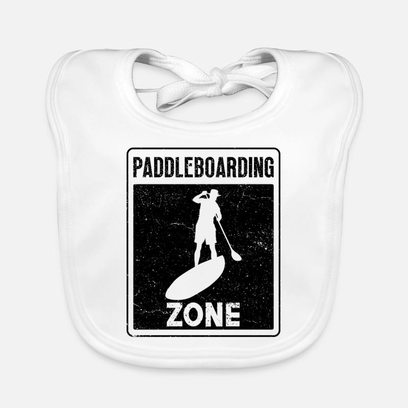 Paddleboarding Zone Paddle Surfing Paddle Boarder Organic Baby Bibs