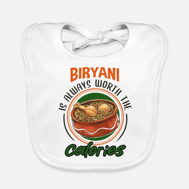 Indisches Essen Feinschmecker, Biryani, Liebhaber, Baby Bio-Lätzchen