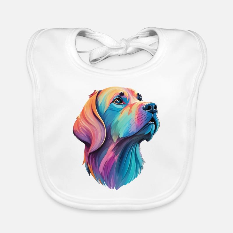 Labrador Hund - Liebevoller Vierbeiner Design Baby Bio-Lätzchen