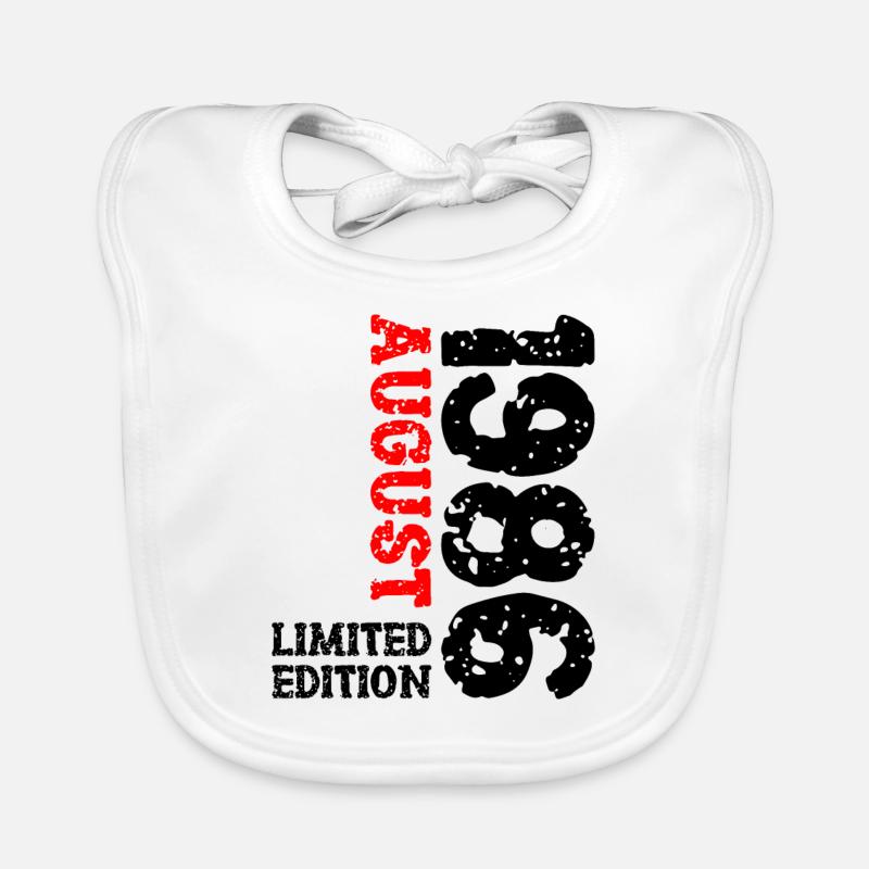 1986 Août Édition Limitée 37e Tenue d’anniversaire Bavoir bio Bébé