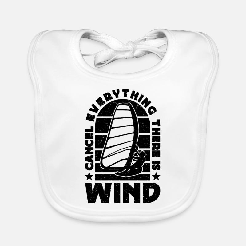 Annuler tout là-bas Surf Windsurf Amateur de planche à voile Bavoir bio Bébé