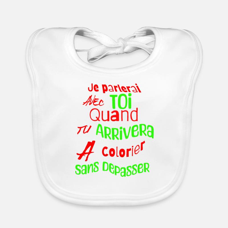 tee shirt humour Bavoir bio Bébé