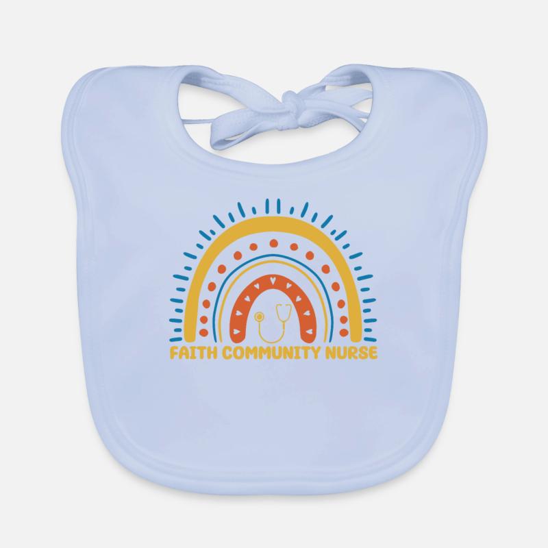 Community Nurse Boho Rainbow Organic Baby Bibs