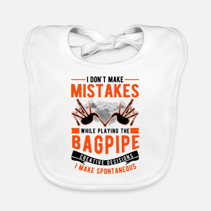 Bagpipes: Creative Choices Organic Baby Bibs