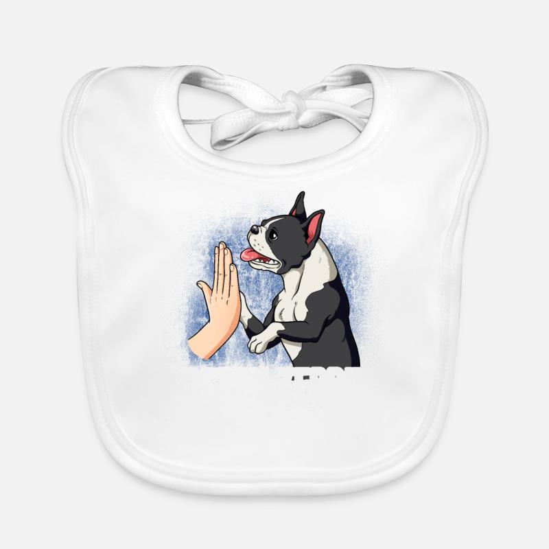 Boston Terrier Bavoir bio Bébé