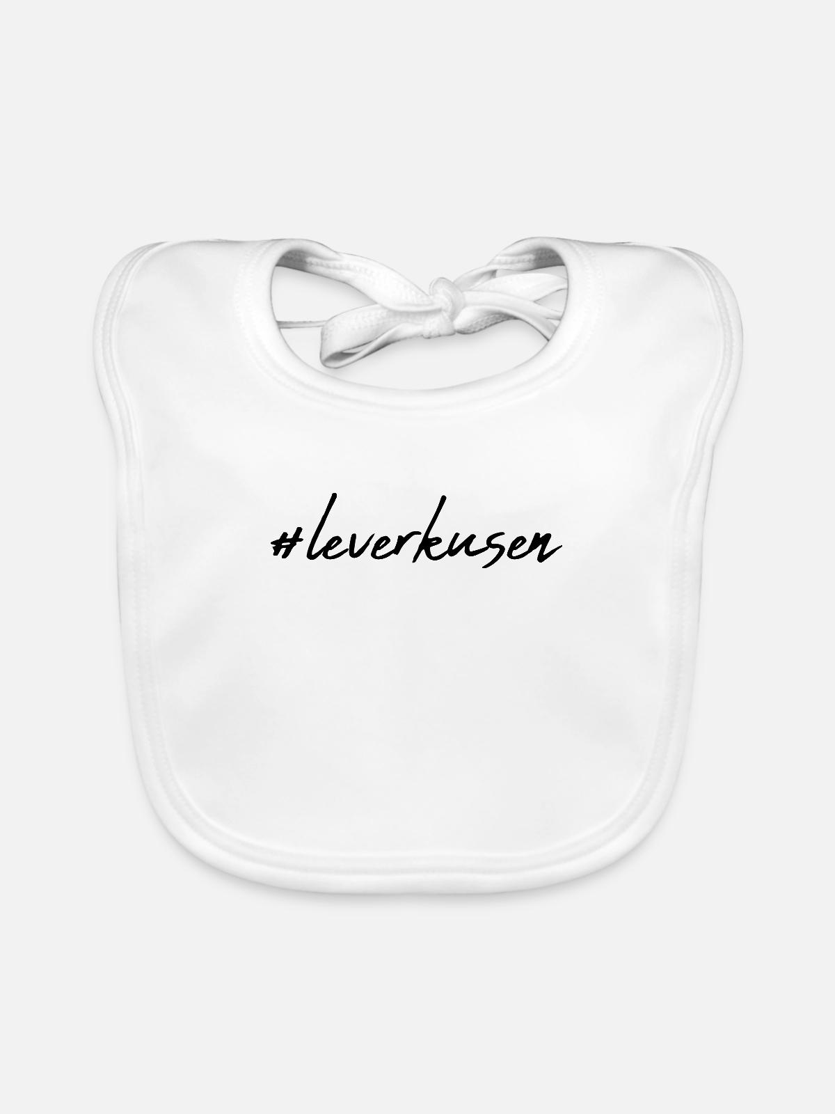 Leverkusen - Baby Bio-Lätzchen - Weiß - Vorne