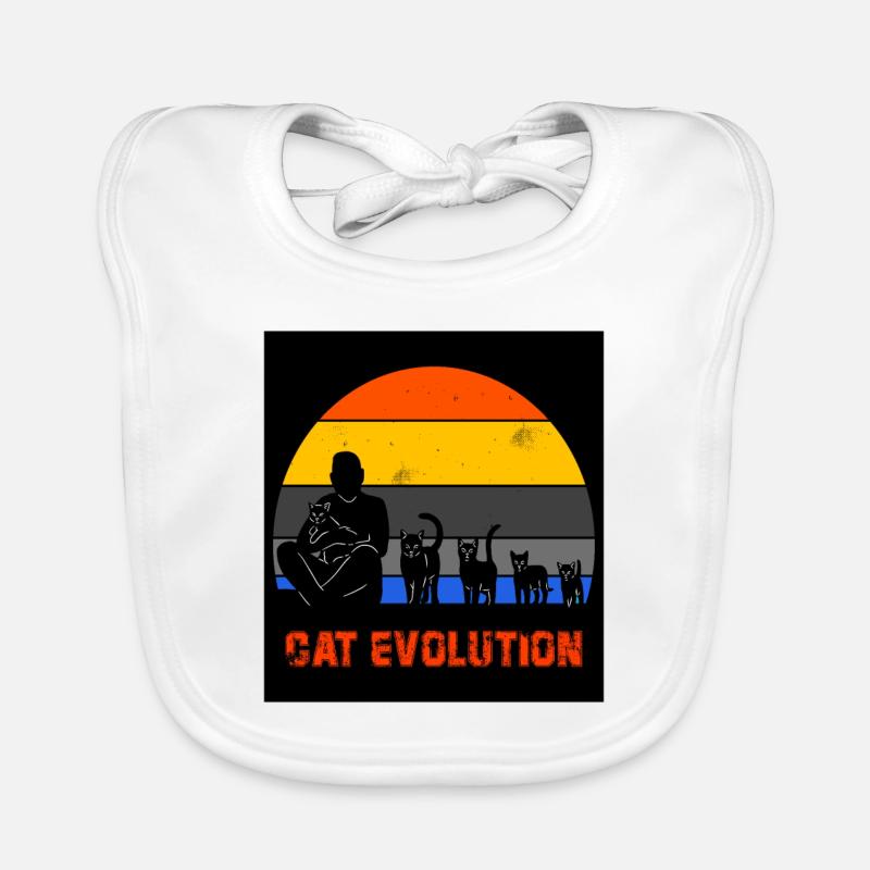 Évolution du chat Bavoir bio Bébé