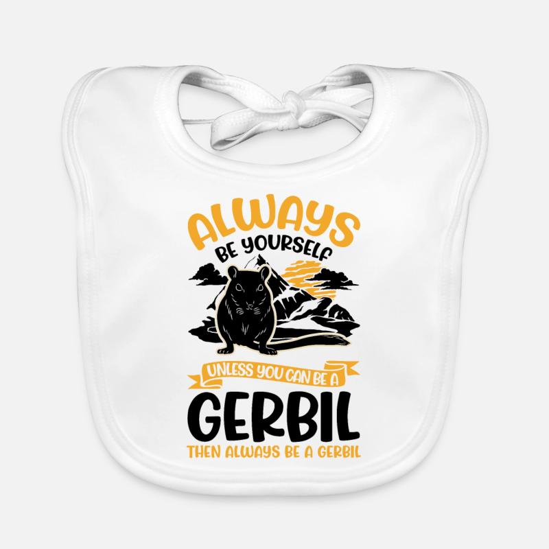 Gerbille Cadeau Rat de course Gerbille Bavoir bio Bébé