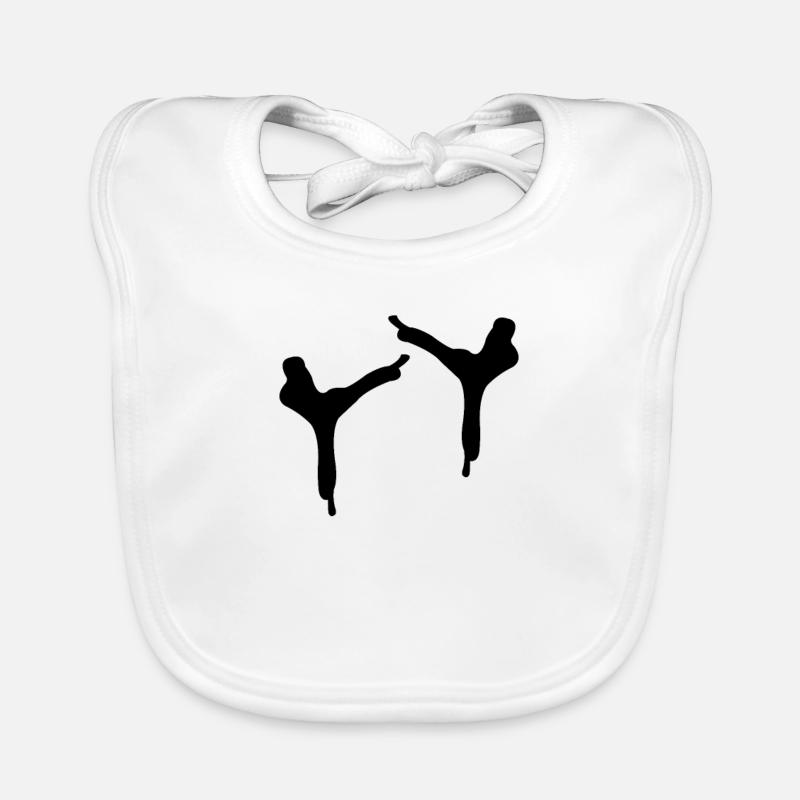 Capoeira - Baby Bio-Lätzchen - Weiß