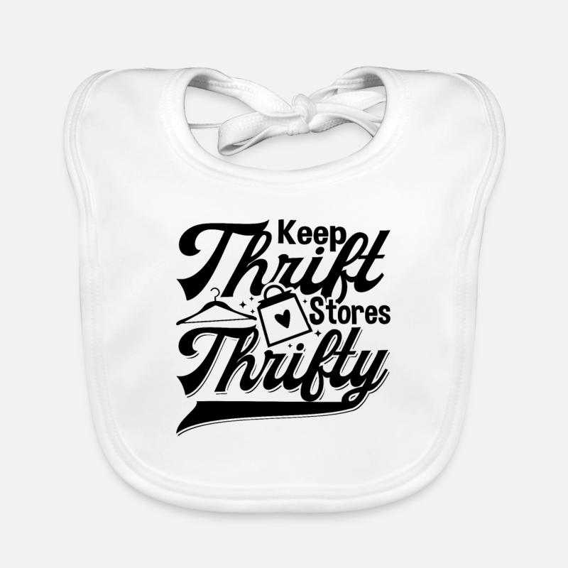 Keep Thrift Stores Thrifty Second Hand Thrifter Baby Bio-Lätzchen