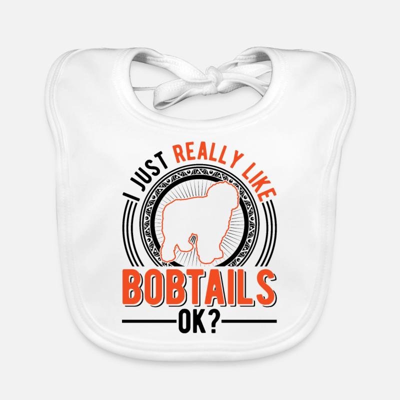 J’aime juste les bobtails Bavoir bio Bébé