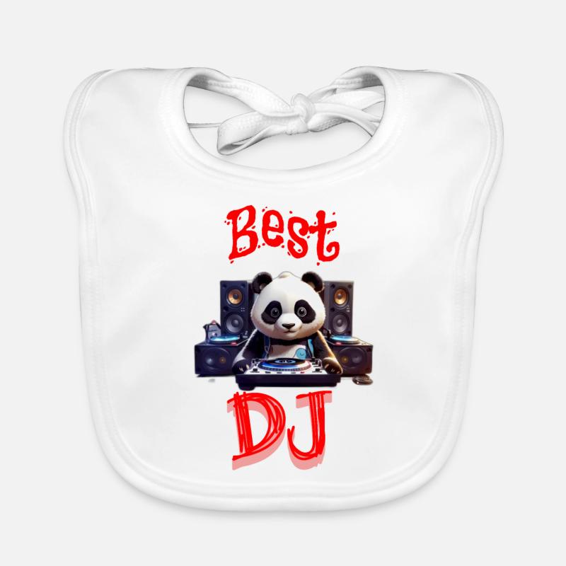 Panda bester DJ Baby Bio-Lätzchen