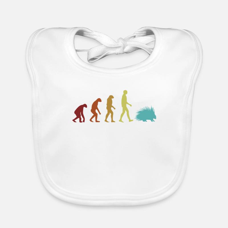 Stachelschwein-Evolution Hystricidae Stacheltier Baby Bio-Lätzchen