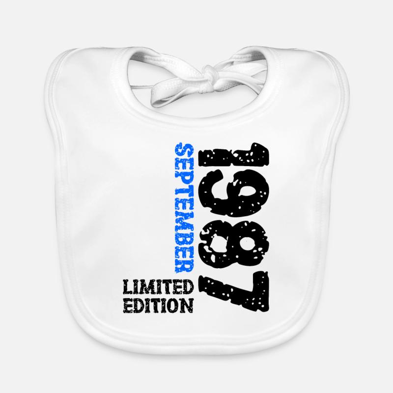 1987 September Limited Edition 36. Geburtstag Deko Baby Bio-Lätzchen