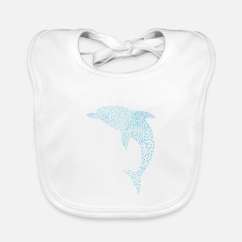 Schöner Delphin Beau dauphin Bavoir bio Bébé