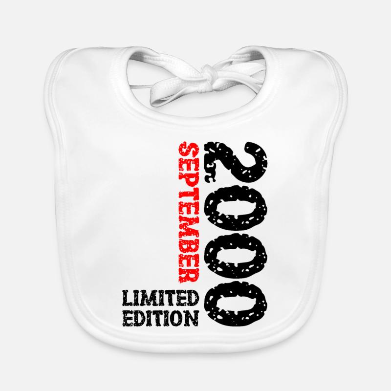 2000 September Limited Edition 23. Geburtstag Deko Baby Bio-Lätzchen