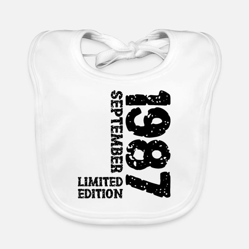 1987 September Limited Edition 36. Geburtstag Deko Baby Bio-Lätzchen