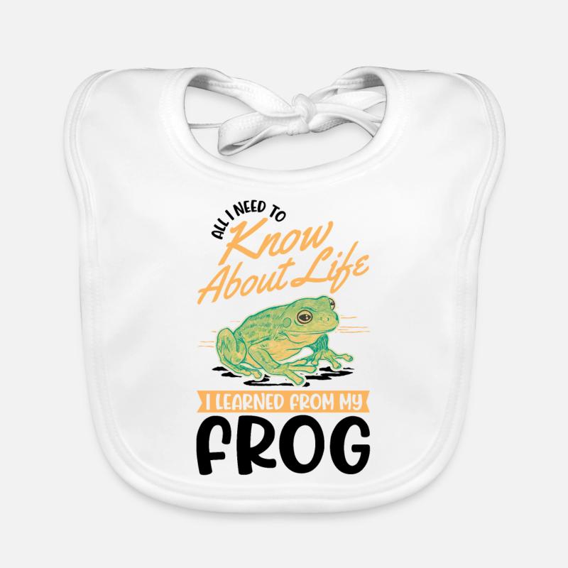 Frog Tree Frog Tree-climbing Frog Organic Baby Bibs