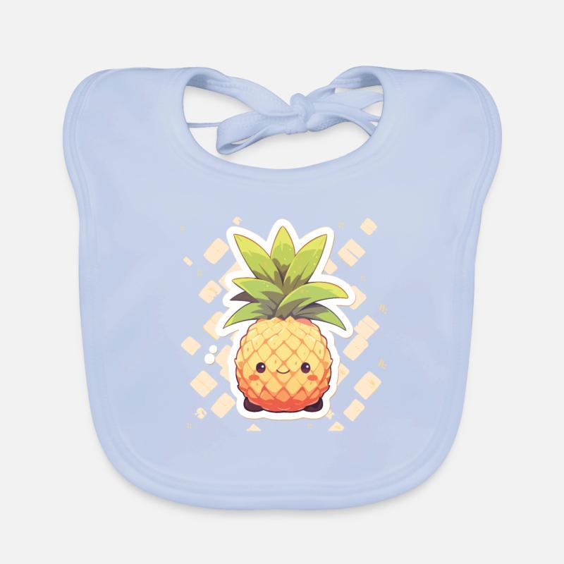 Pineapple Plant Pineapple Fruit Fruit Organic Baby Bibs