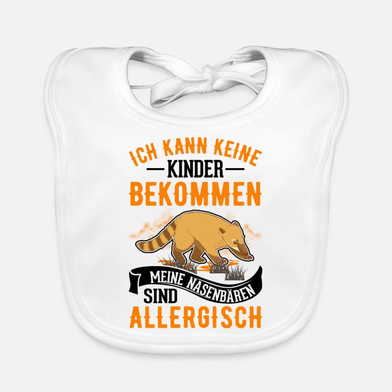 Nasenbär Coati Rüsselbär Baby Bio-Lätzchen
