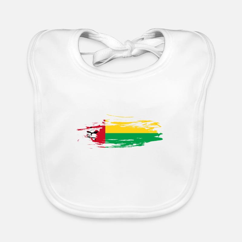 Guinée-Bissau - Bavoir bio Bébé - blanc
