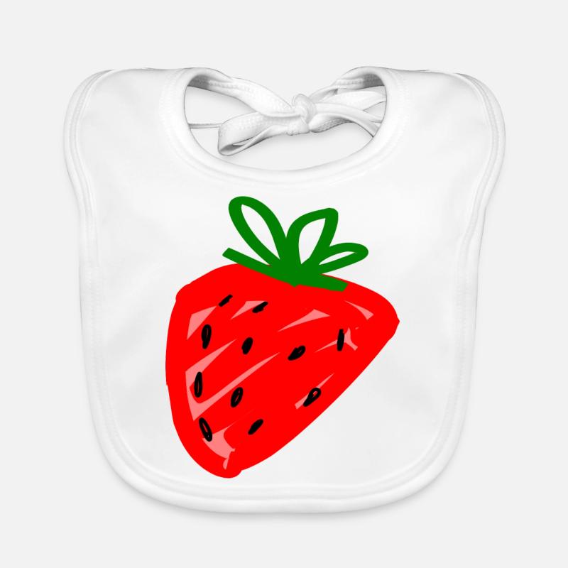 fraise Bavoir bio Bébé