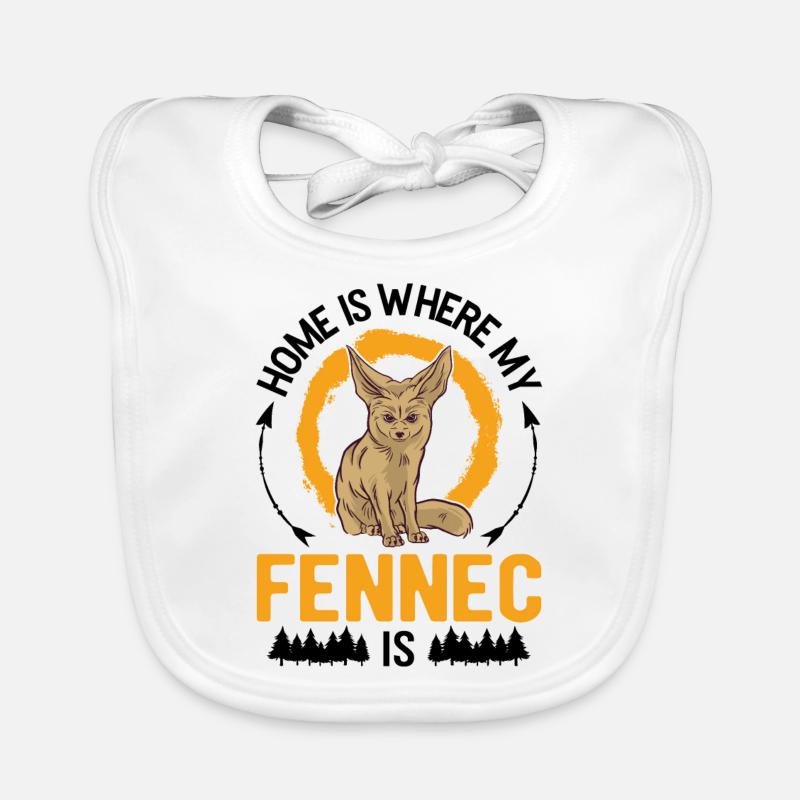Home is where my Fennek is Organic Baby Bibs