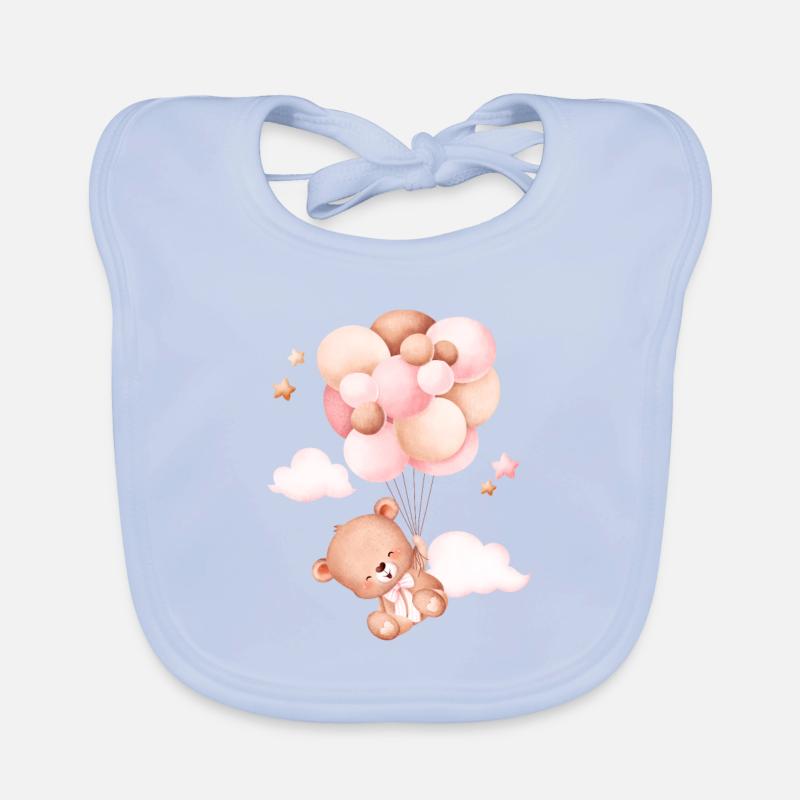 Mignon petit ours volant Bavoir bio Bébé