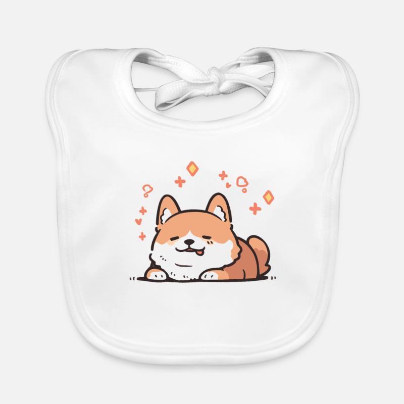 Corgi Corgi Chien Mignon Corgi Corgis Bavoir bio Bébé