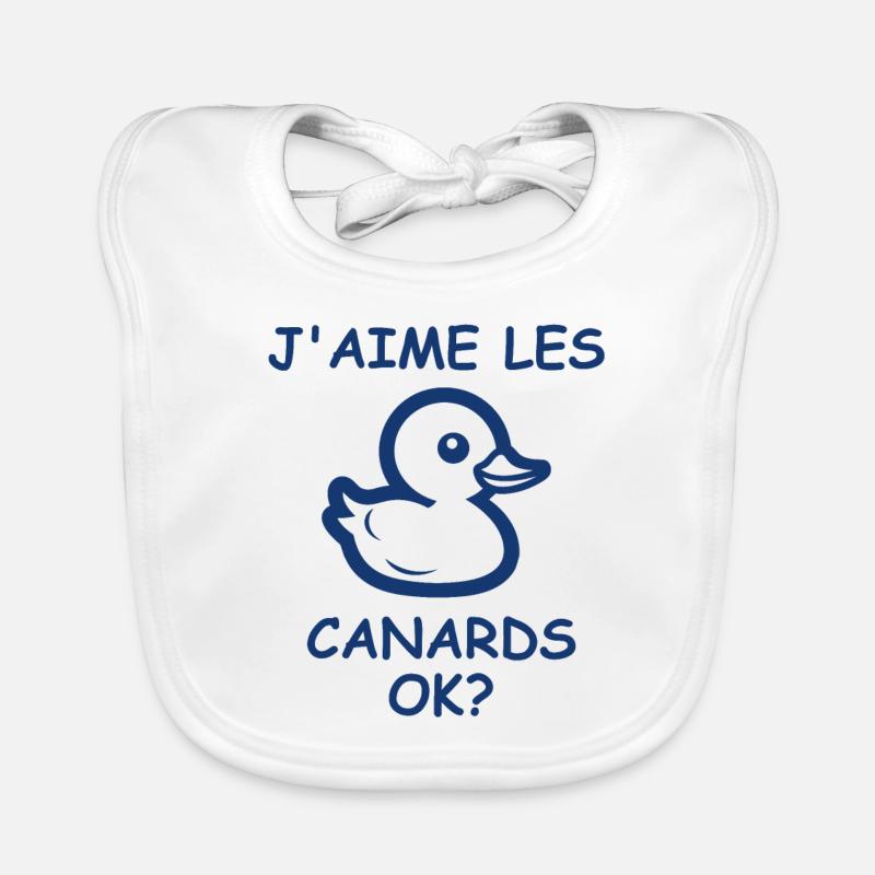 J'aime les canards Bavoir bio Bébé