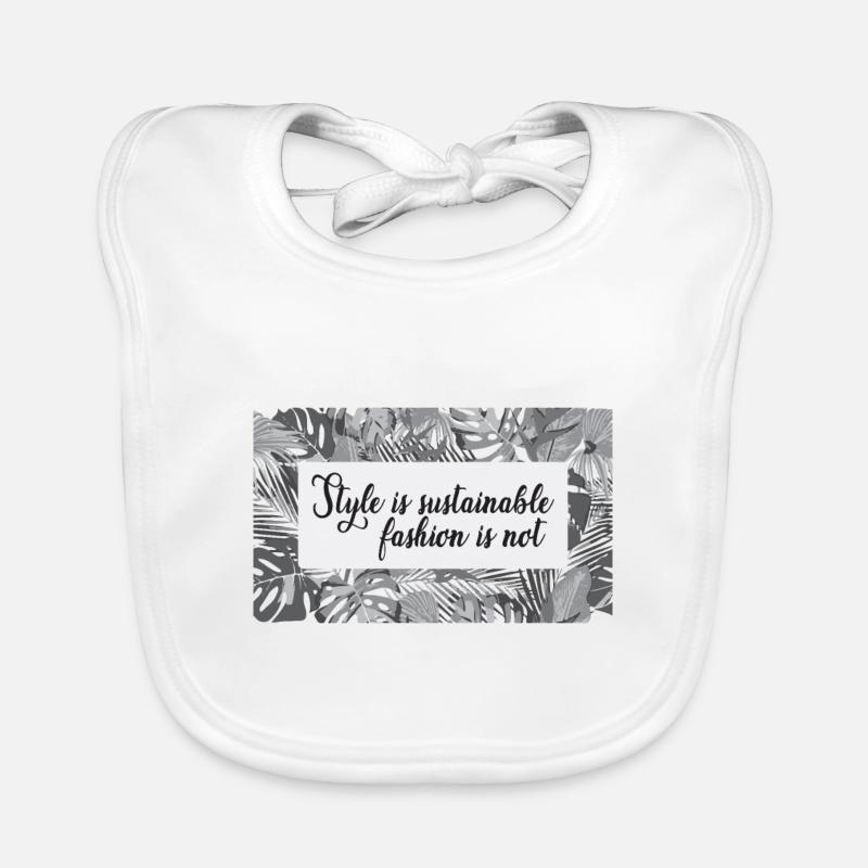 Le style est une mode durable pas Bavoir bio Bébé