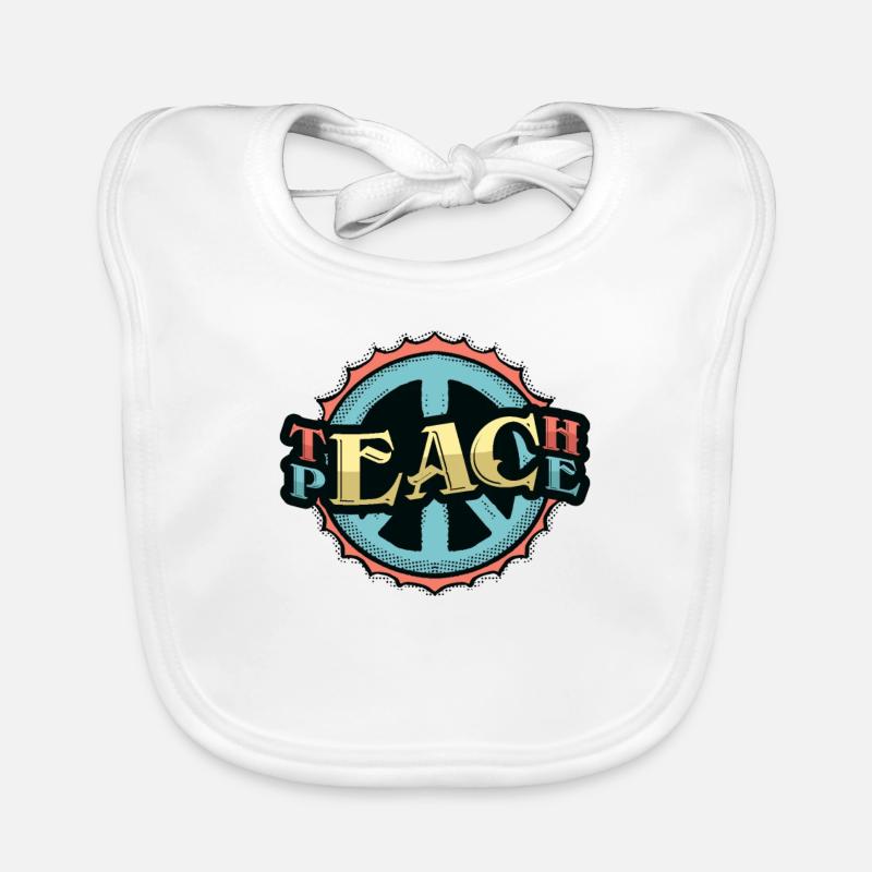 Teaching Peace Organic Baby Bibs