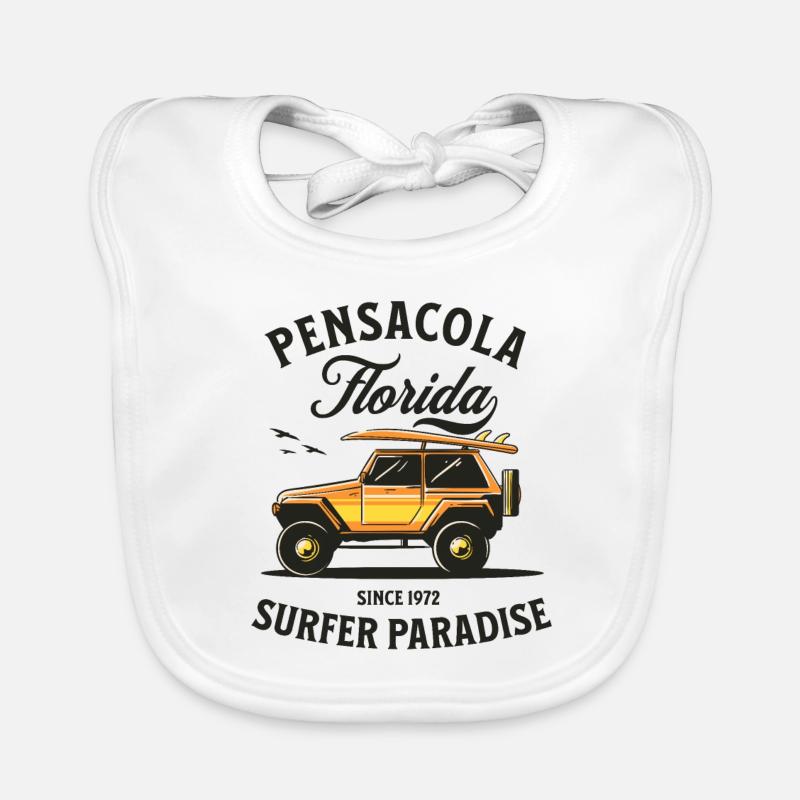 Pensacola Florida Surfer Paradise Bavoir bio Bébé
