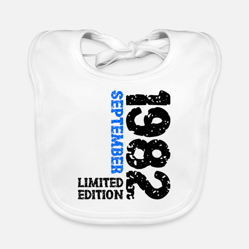 1982 September Limited Edition 41. Geburtstag Deko Baby Bio-Lätzchen