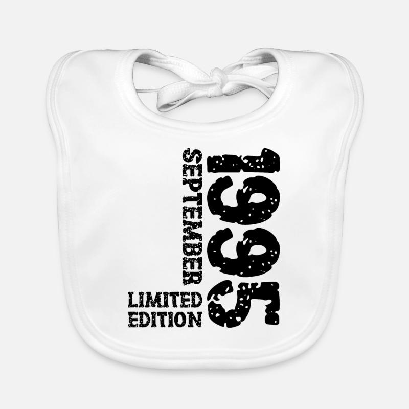 1995 Septembre Edition Limitée 28th Birthday Deco Bavoir bio Bébé