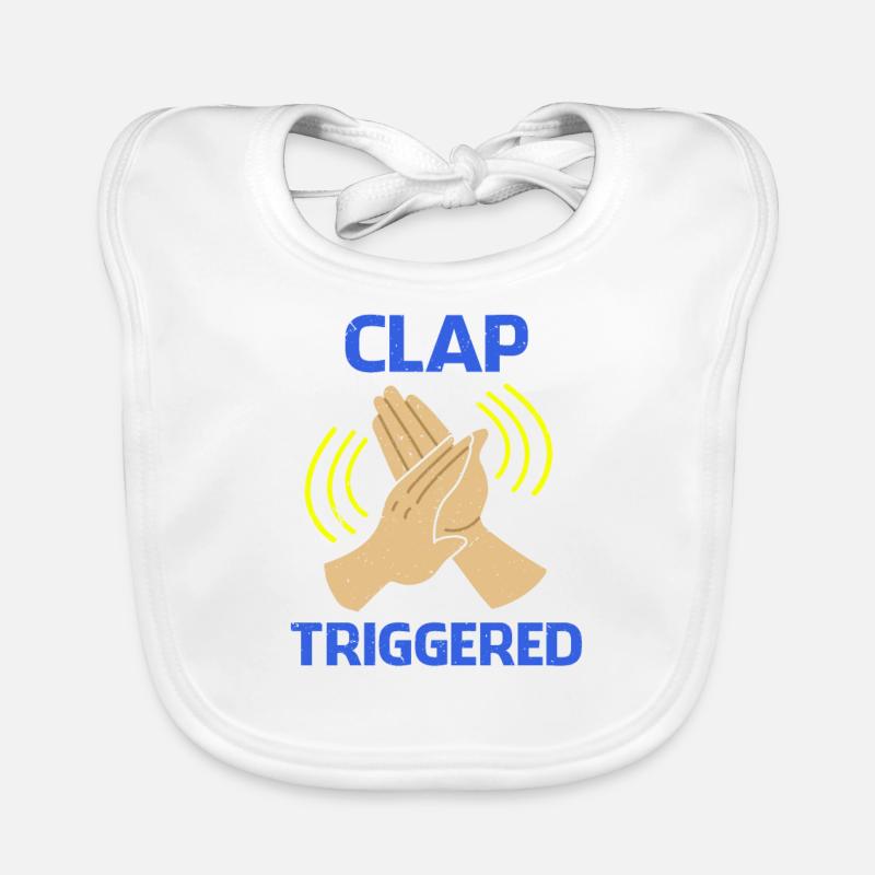 Clap Trigger Gag Comedian Funny Prank Joke Pun Pun Bavoir bio Bébé