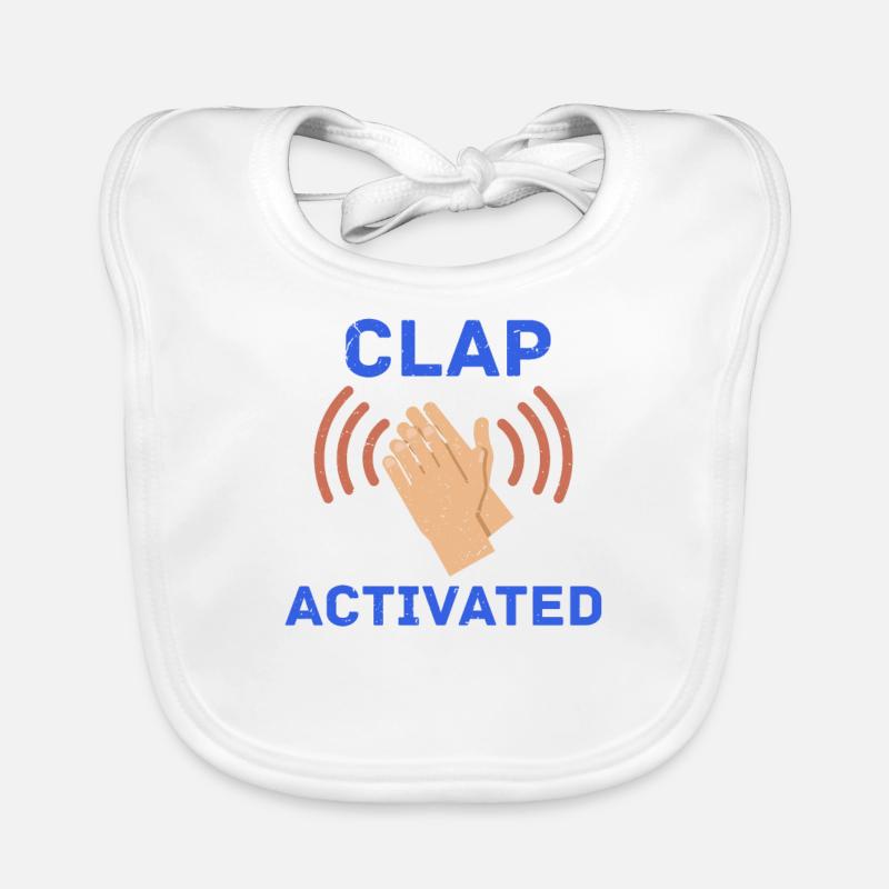 Clap Activé Gag Comedian Funny Prank Joke Bavoir bio Bébé