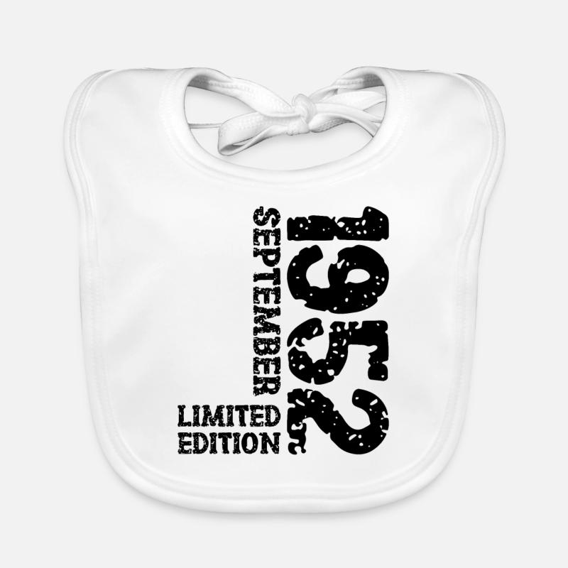 1952 September Limited Edition 71. Geburtstag Deko Baby Bio-Lätzchen