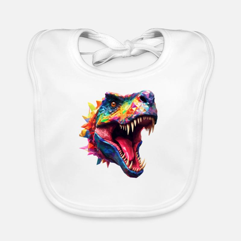 Polygon T-Rex Dinosaurier Baby Bio-Lätzchen