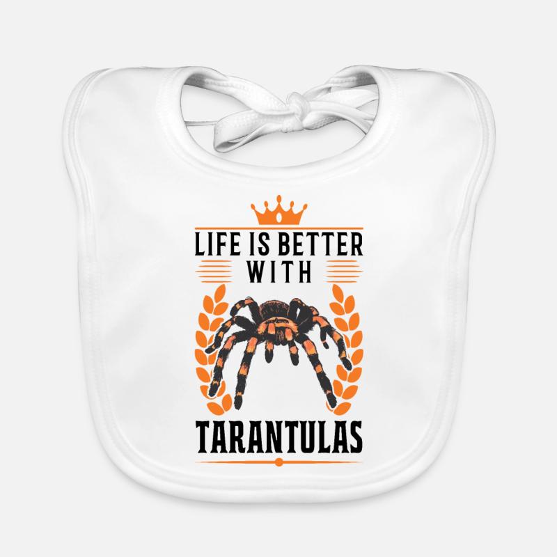 Das Leben ist besser mit einer Tarantel Baby Bio-Lätzchen