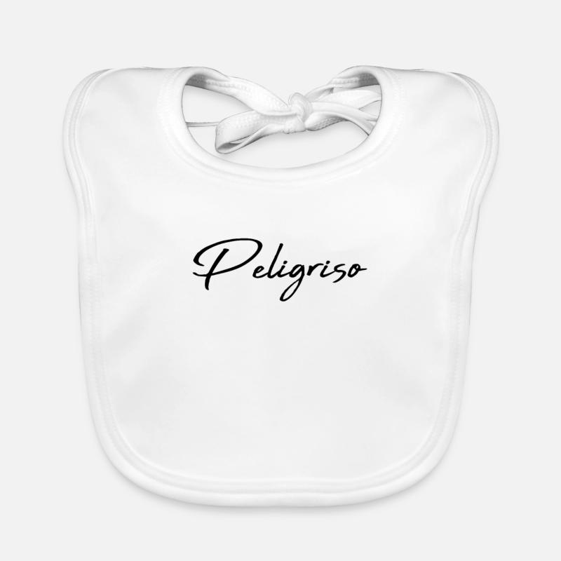 peligroso spanish Organic Baby Bibs