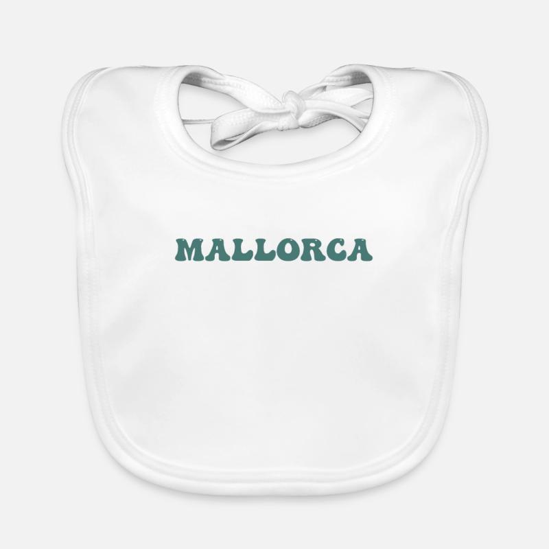 Mallorca - Baby Bio-Lätzchen - Weiß