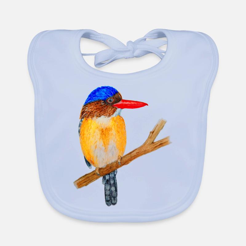 Oiseau coloré Bavoir bio Bébé