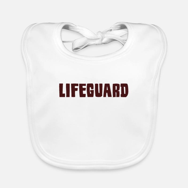 Lifeguard Rettungsschwimmer Baby Bio-Lätzchen