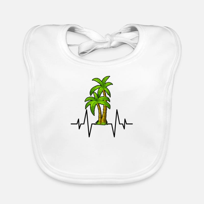 Palm heartbeat Organic Baby Bibs