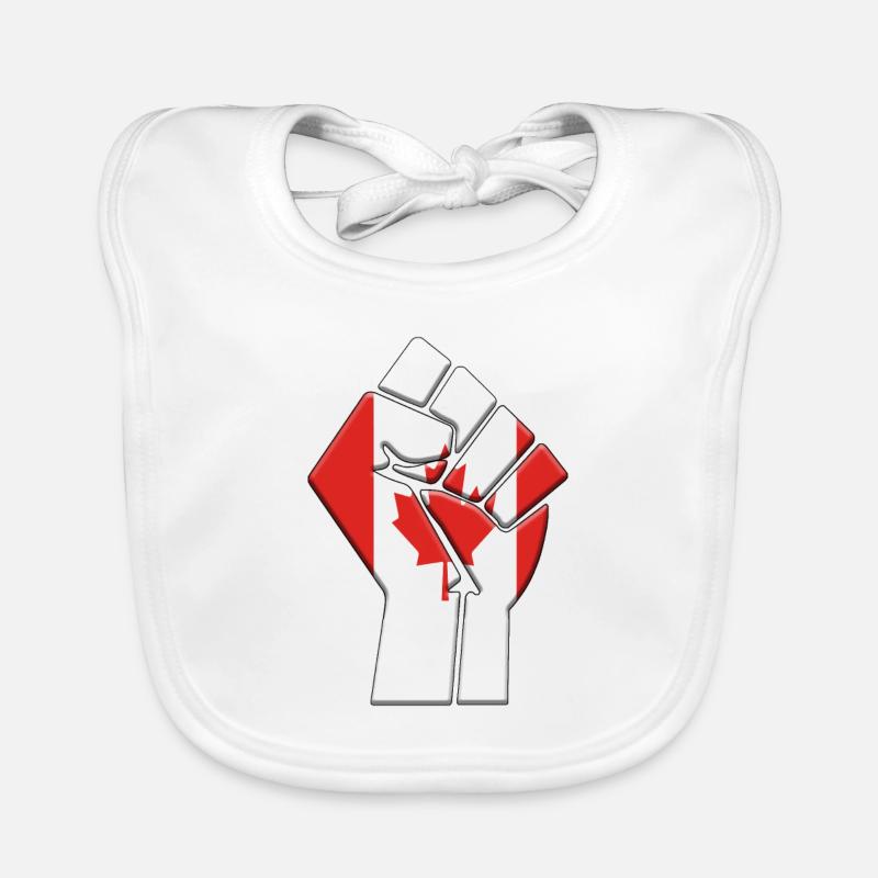 Canada Flag Canadian Country Pride Native Organic Baby Bibs